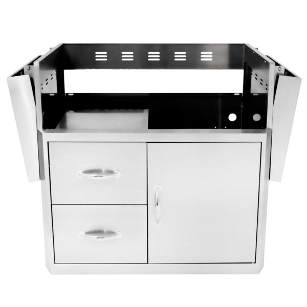 Blaze 34" Stainless Steel Professional Cart with 2-Drawer Combo for 3PRO Grills - BLZ-3PRO-CART-LTSC - Image 3