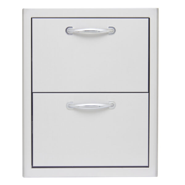 Blaze 16" Stainless Steel Double Access Drawer with LED Lighting - BLZ-DRW2-R-LT - Image 3