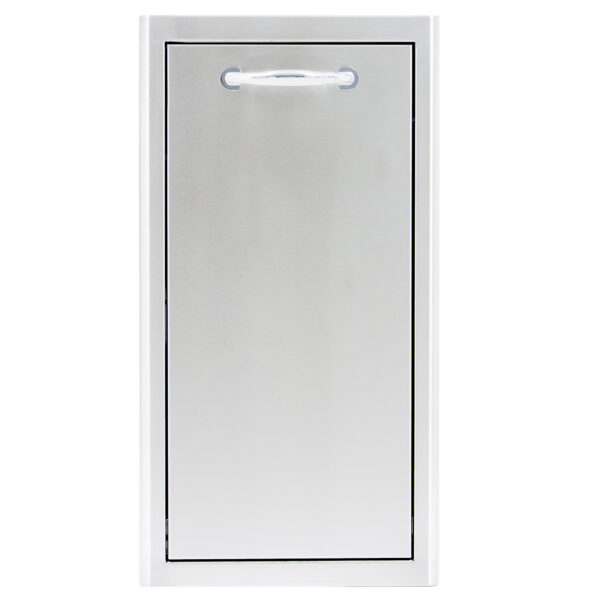Blaze 14" Stainless Steel Narrow Roll-Out Trash Storage Drawer - BLZ-TRNW-DRW-H