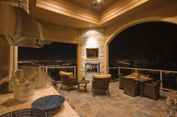 Carol Rose Coastal Collection 36" Outdoor Fireplace - IPI Ignition (OP36FP72MN)
