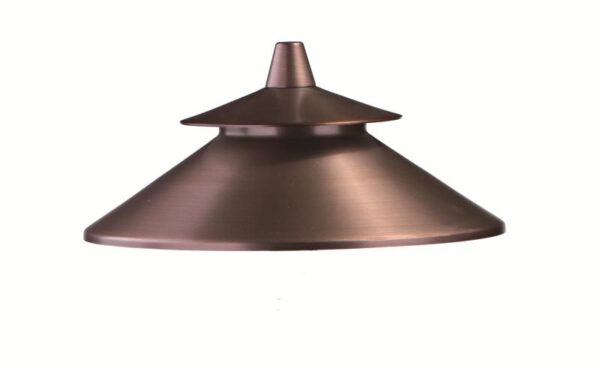 Lumien 2-Tiered Solid Brass Path Light Hat (LAB-038)