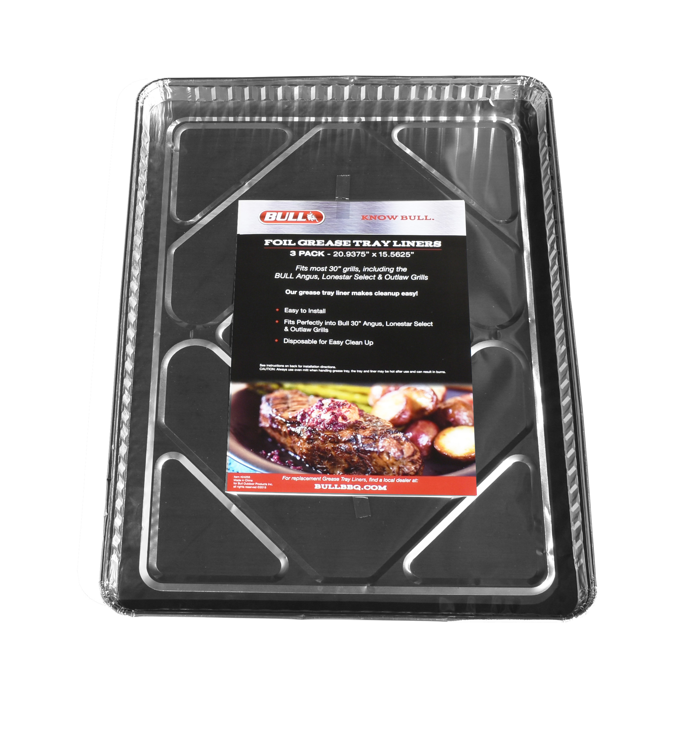 Bull 24268 Grease Tray Liners (12-Pack Box)