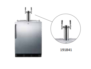 Summit ADA Series: The Outdoor Twin Tap Kegerator (Model 191841)