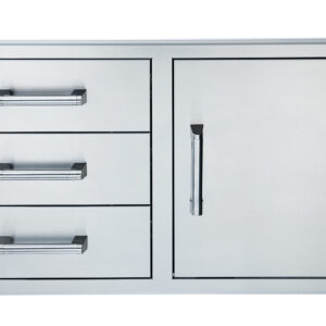 Broilmaster Door Components: The 42-Inch Soft Close Door & Triple Drawer Combo (Model BSAW4222ST)