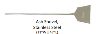 WPPO Oven Accessories: The 47-Inch Stainless Steel Ash Shovel (Model WKA-ASH)