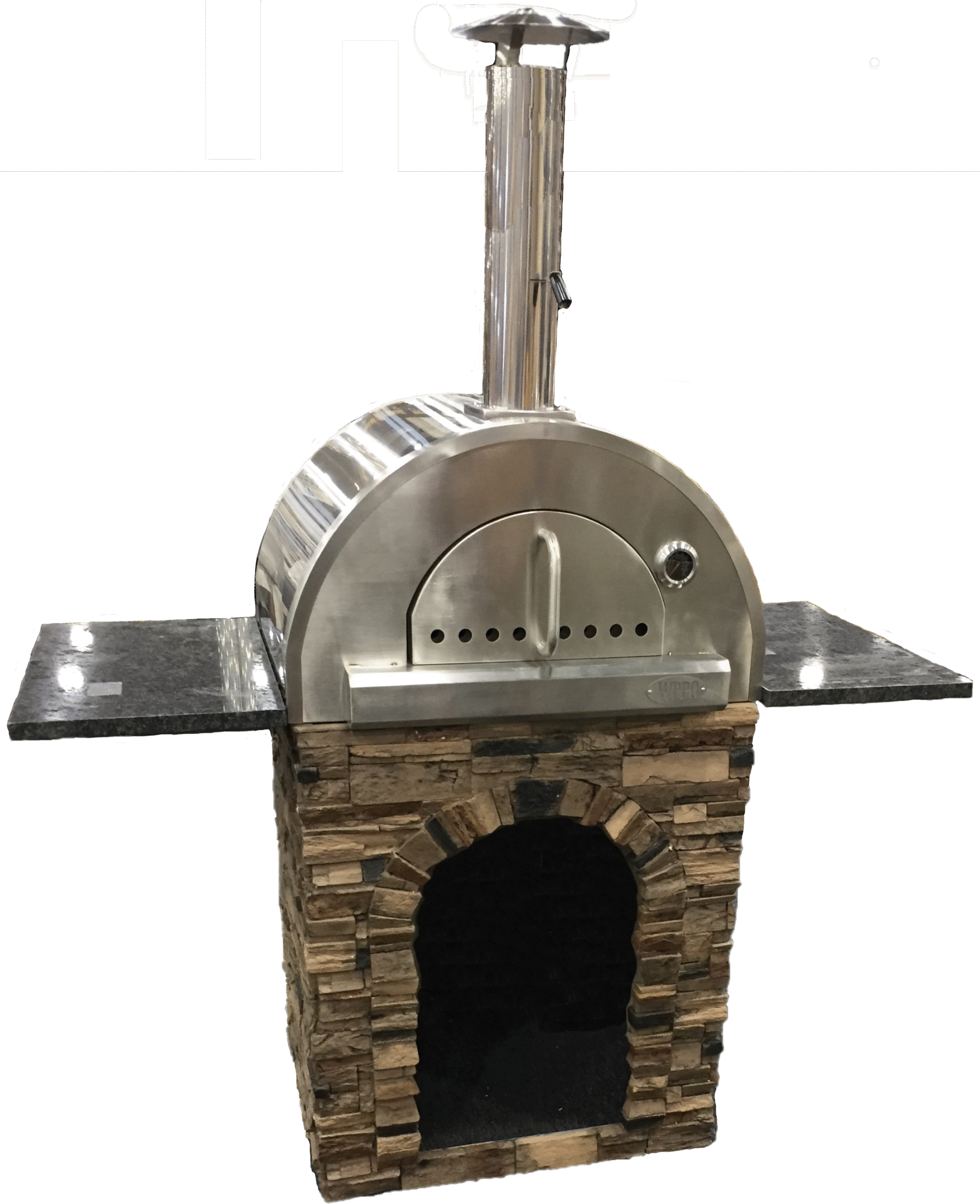 TRU Innovative Outdoor: Pizza Oven Stand Alone with Shelves