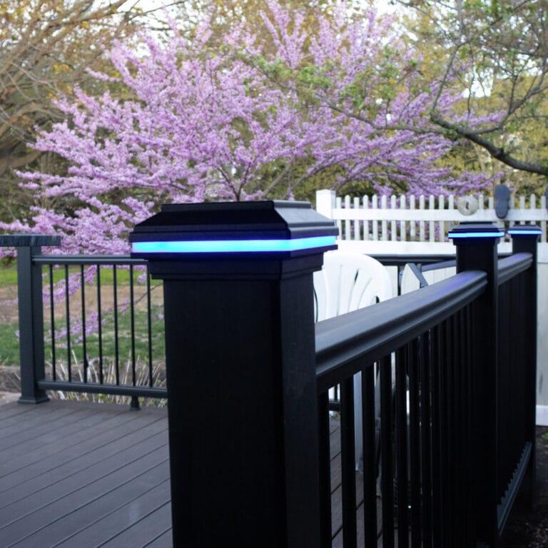 Tru-Scapes® 4.5” Composite Color Changing LED Deck Post Cap Light (Fits TREX Transcend Posts) - Image 4