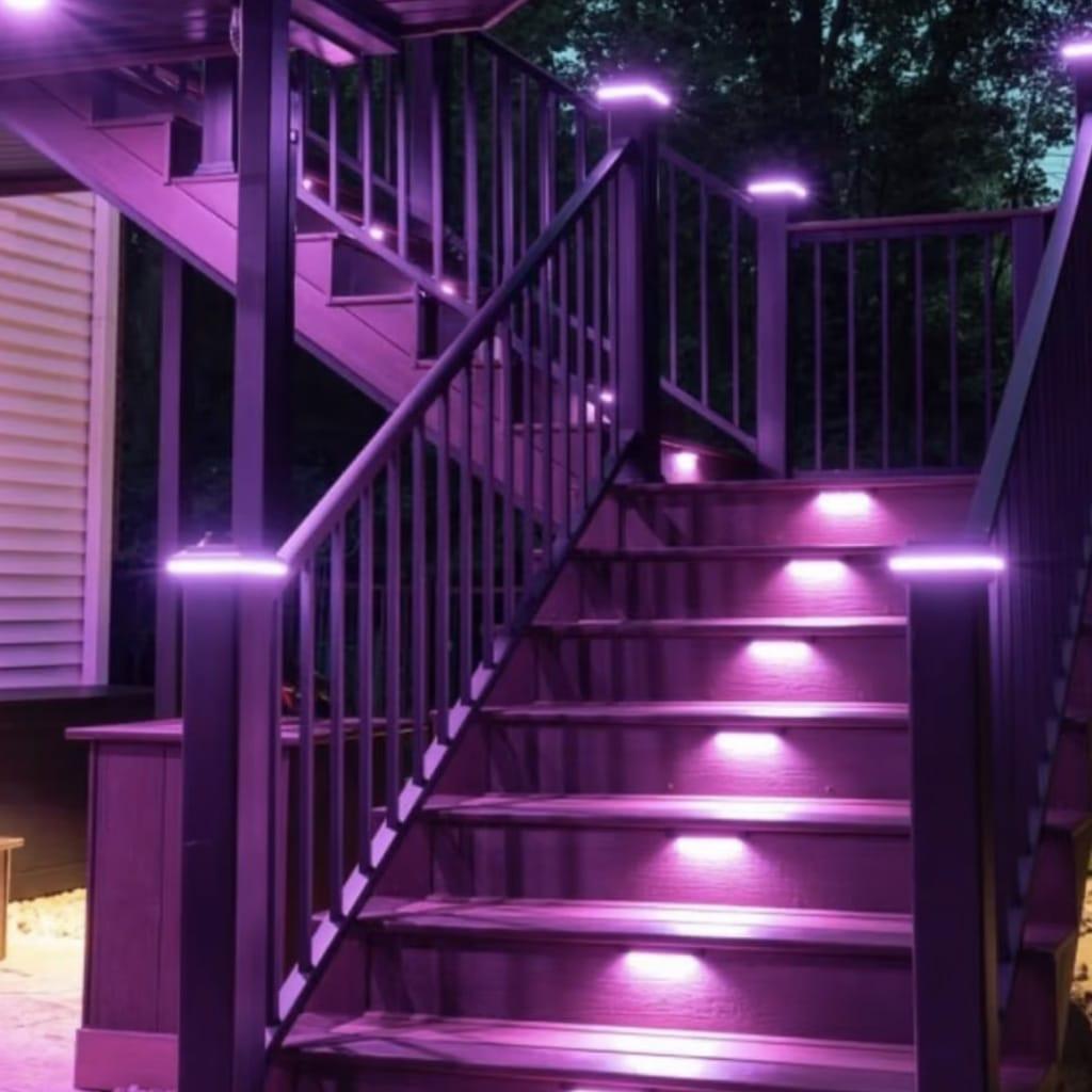 Tru-Scapes® 6” Color Changing LED Deck Step Riser Light - Image 4