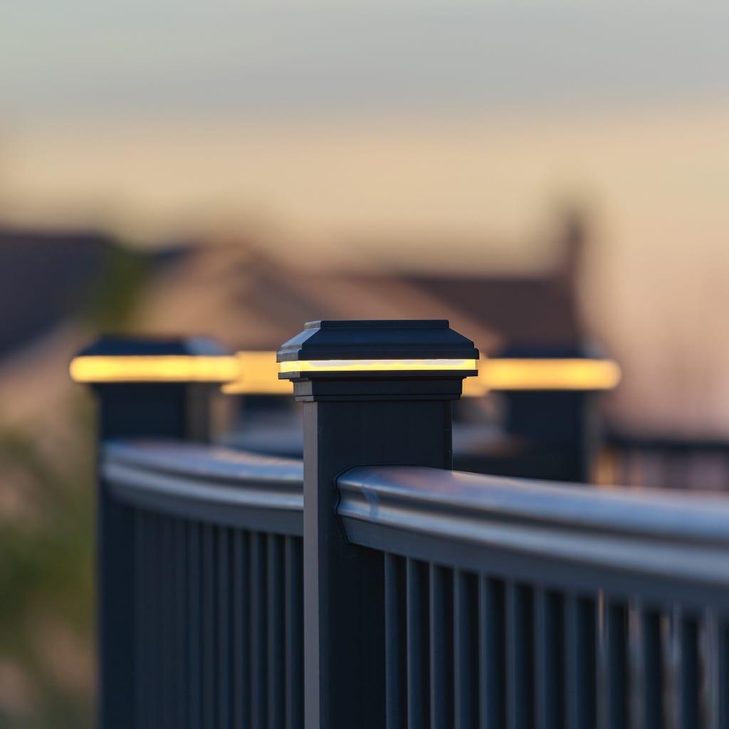 Tru-Scapes® 4.5” Composite LED Deck Post Cap Light (Fits TREX Transcend Posts) - Image 4